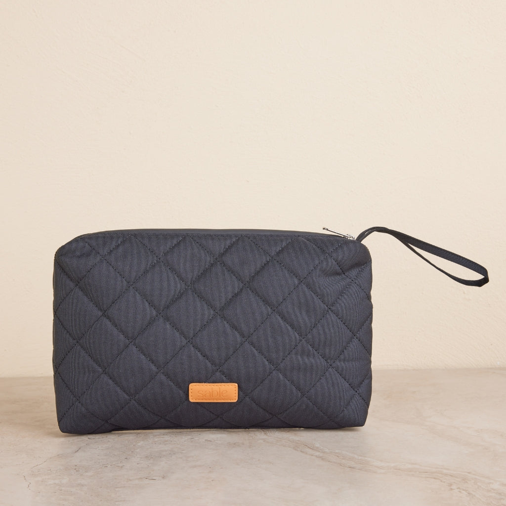 Black Quilted Wet Bag