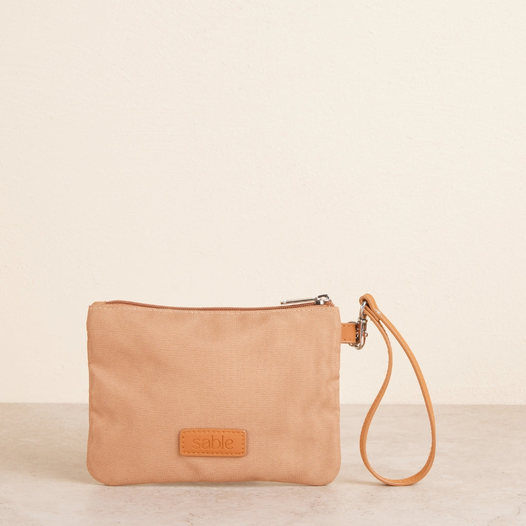 Tan Essentials Pouch