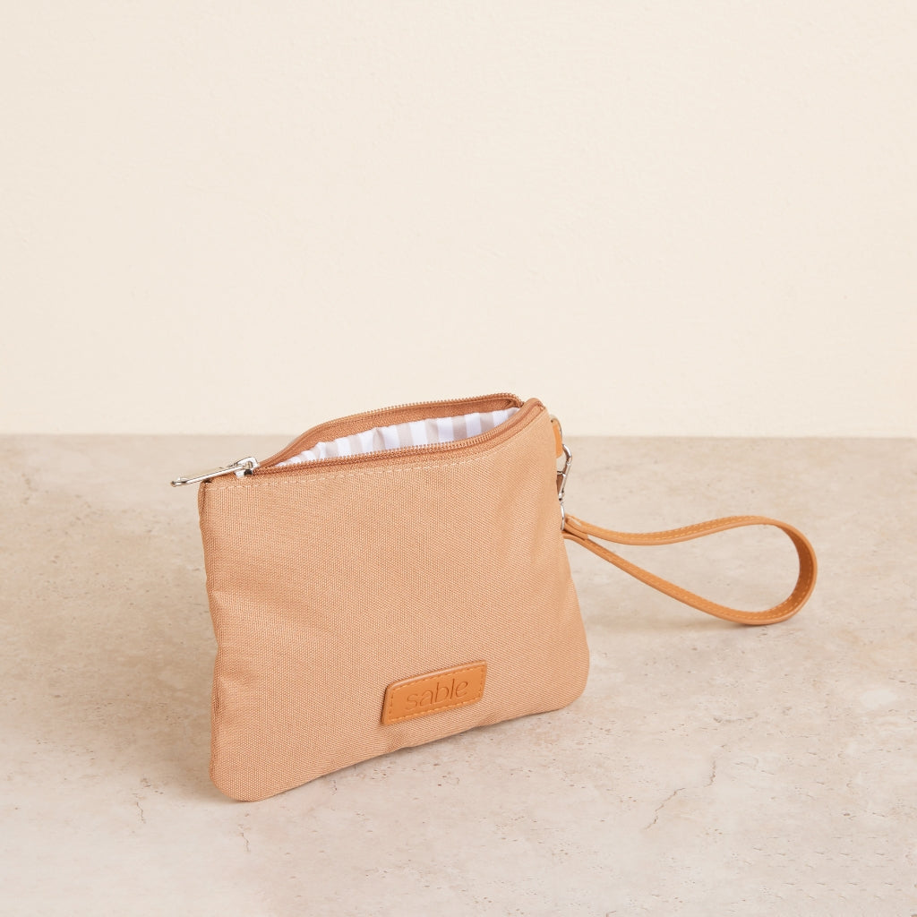 Tan Essentials Pouch