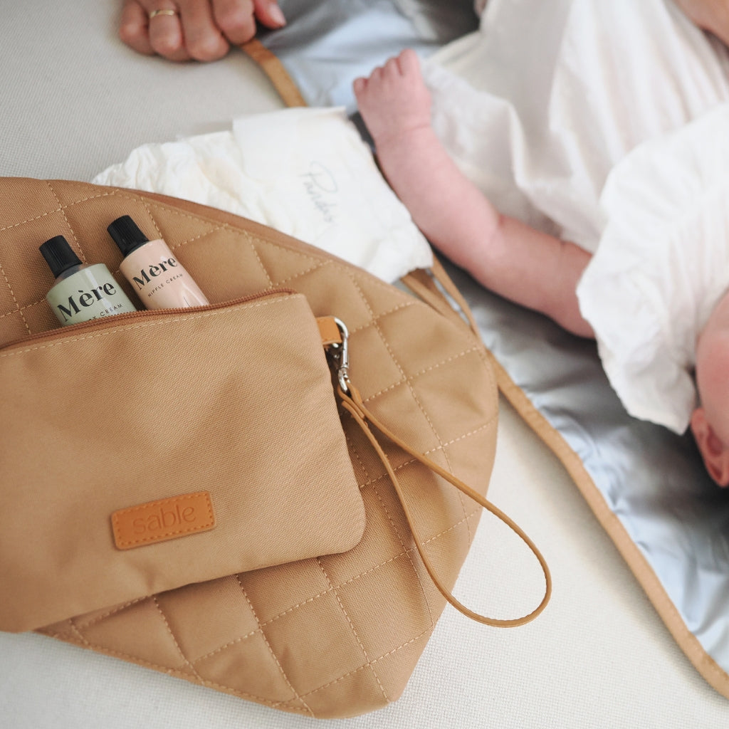 Tan Essentials Pouch