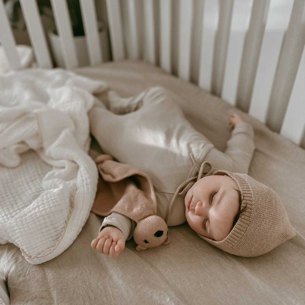 Natural Linen Cot Sheet