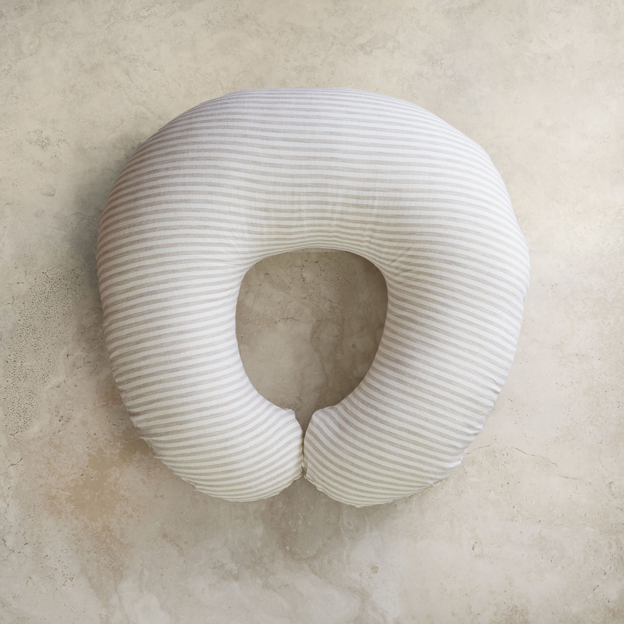 Nursing Breastfeeding Pillow - Natural Striped – Sable Bebe